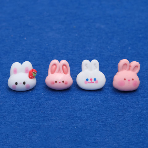 Set of 4 Bunny Head Pins