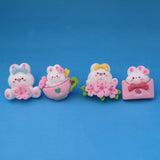 Set of 4 Chunky Bunny Pins