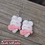 Musician Guitar Bunnies earrings