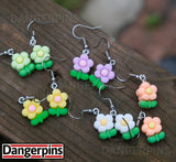 Mini Flowers earrings - set of 5 pairs