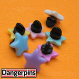 Simple candy star 7 resin pin set