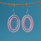 Strawberry Polka Loops earrings