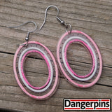 Strawberry Polka Loops earrings