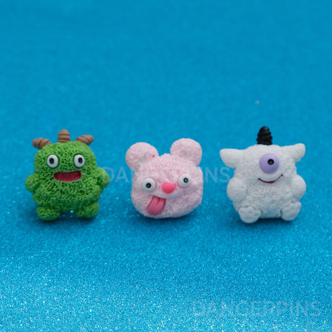 Very scary Chonky Monsters resin pin set