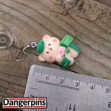 Delvin Letterman the Postman Bear earrings