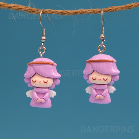 Little Purple Angel earrings