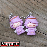 Little Purple Angel earrings