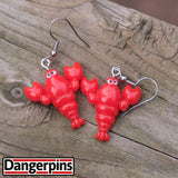 Vice-Admiral Snappy Lobster earrings