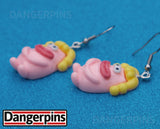 Creepy Little Pink Guy Earrings