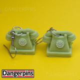 Retro Rotary Telephone earrings