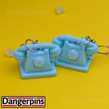 Retro Rotary Telephone earrings