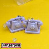 Retro Rotary Telephone earrings