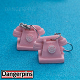 Retro Rotary Telephone earrings