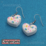 Polka Doodle Love Hearts earrings