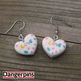 Polka Doodle Love Hearts earrings