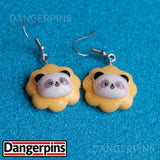 Panda Sunshine Flower earrings