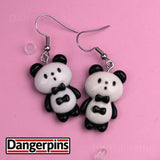 Well Dressed Pandas earrings