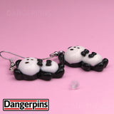 Well Dressed Pandas earrings