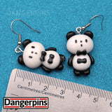 Well Dressed Pandas earrings