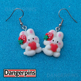 Strawberry Bunny Gang earrings