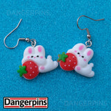 Strawberry Bunny Gang earrings