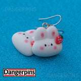 Strawberry Bunny Gang earrings