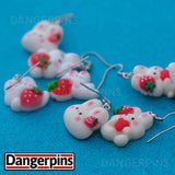 Strawberry Bunny Gang earrings