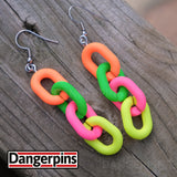 80's Neon Disco Links earrings