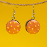 Hamburger earrings