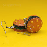 Hamburger earrings