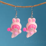 Large Bunny Besties earrings