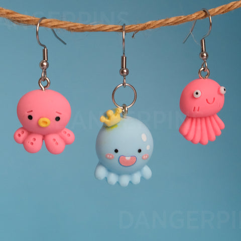 My best Octopus Friend earrings