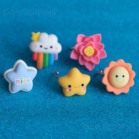 Set of 5 Extra Cute Rings