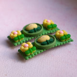 Green Garden Hair Clips