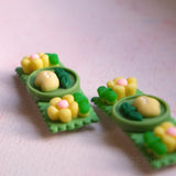 Green Garden Hair Clips