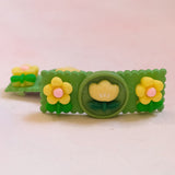 Green Garden Hair Clips