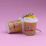 Movie Night Popcorn Earrings