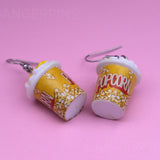 Movie Night Popcorn Earrings