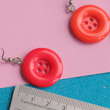 Shiny Happy buttons earrings