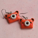 Camera Bear earrings