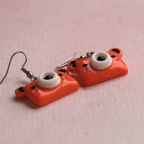 Camera Bear earrings