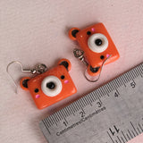 Camera Bear earrings