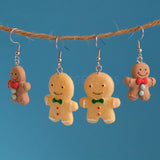 Gingerbread Person earrings