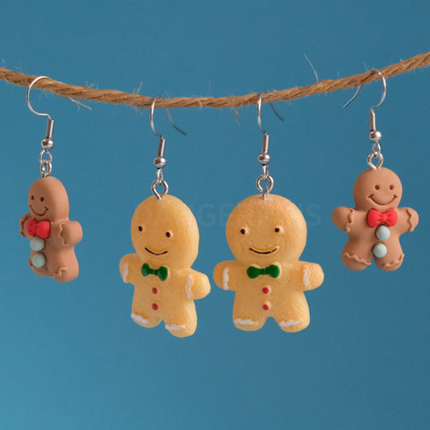 Gingerbread Person earrings