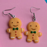 Gingerbread Person earrings