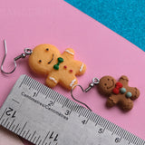 Gingerbread Person earrings