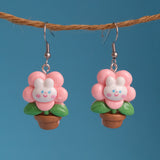 Bunny Houseplant Earrings