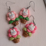 Bunny Houseplant Earrings