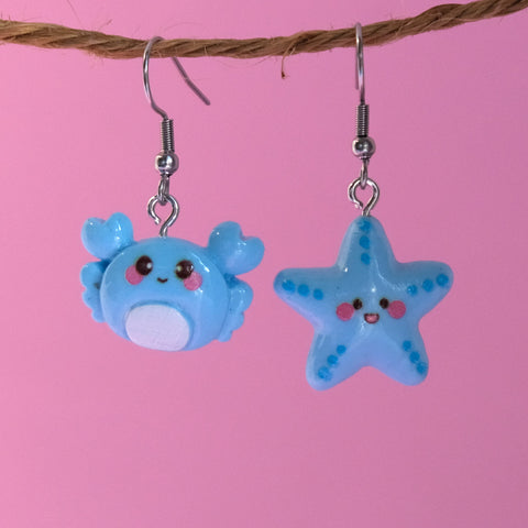 Crab 'n Star ocean pals earrings