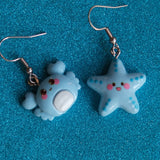 Crab 'n Star ocean pals earrings